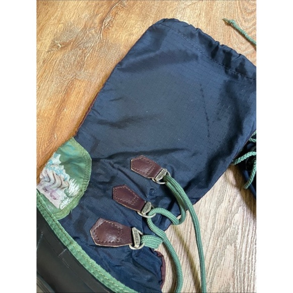 Sorel Winter Boots Ripstop Nylon Rubber Shell Size 8 Vintage Made in Canada - Picture 12 of 16